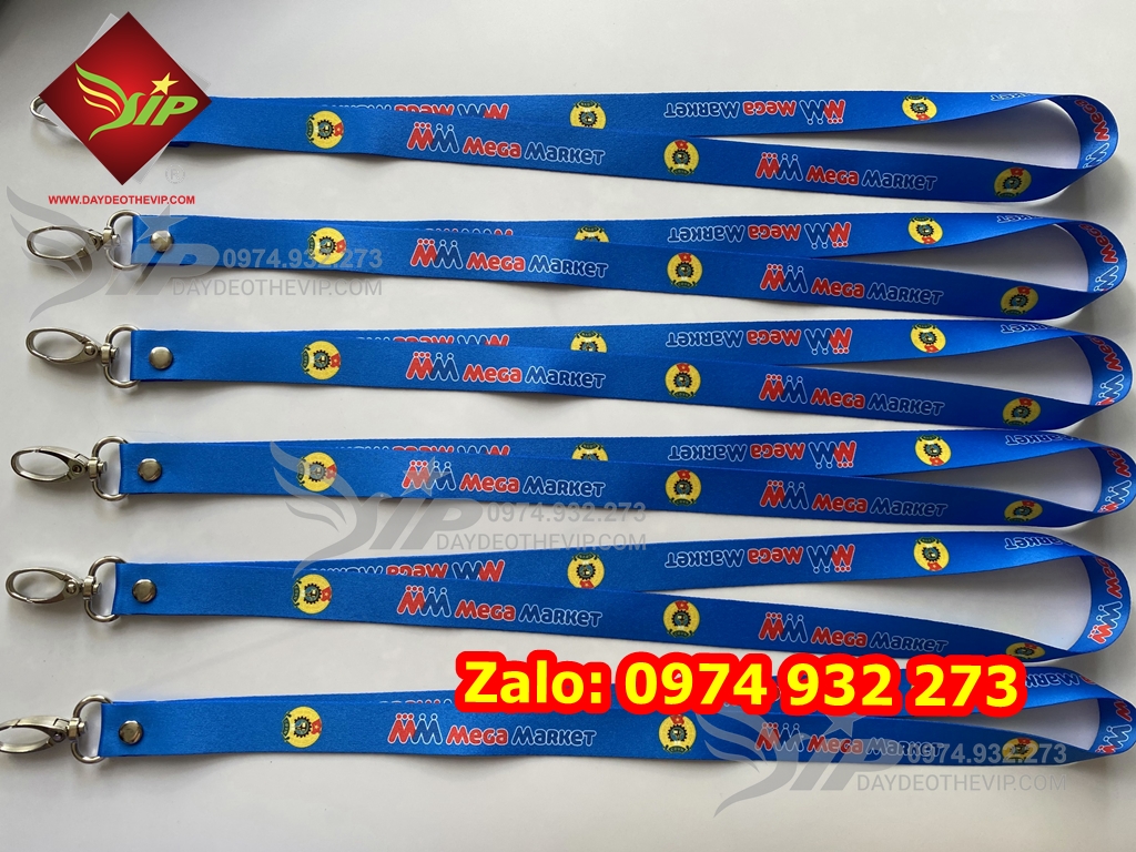 Dây đeo thẻ satin 2cm móc oval 06 8 day deo the bang ten156